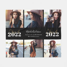 de zwarte moderne afstuderen fotoklasse van het ma fleece deken