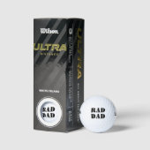 De zwarte moderne typografie van Pap Golfballen (Verpakking)