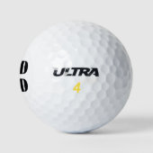 De zwarte moderne typografie van Pap Golfballen (Logo)