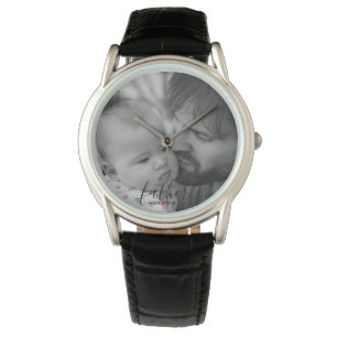 De zwarte Moderne Vader Est van het Manuscript. De Horloge