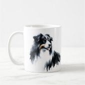 De zwarte Mok van Australian Shepherd (Links)