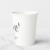 De zwarte namen van het douanemanuscript van Cheer Papieren Bekers (Links)