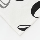 De Zwarte Namen van het Patroon van Typografie op  Fleece Deken (Hoek)