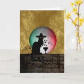 De Zwarte Noir/Gato van het Praatje van Cinco DE Kaart (Gele Bloem)