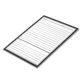 De zwarte Nota's van de Vergadering Notitieblok (Schuin)