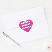 De Zwarte of het Wit van Gramma van het Hart Sticker (Envelop)