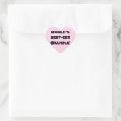 De Zwarte of het Wit van Gramma van het Hart Sticker (Tas)
