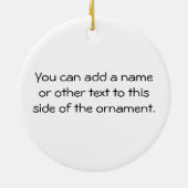 De Zwarte of het Wit van Gramma van het Keramisch Ornament (Achterkant)