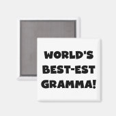 De Zwarte of het Wit van Gramma van het Magneet (Voorkant / Achterkant)