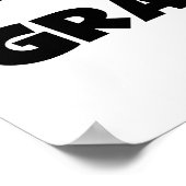 De Zwarte of het Wit van Gramma van het Poster (Hoek)