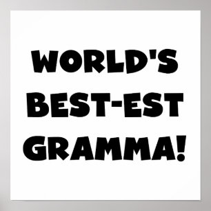 De Zwarte of het Wit van Gramma van het Poster