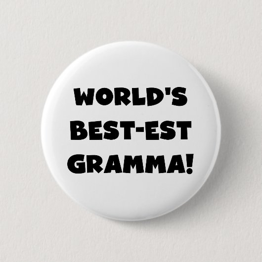De Zwarte of het Wit van Gramma van het Ronde Button 5,7 Cm (Voorkant)