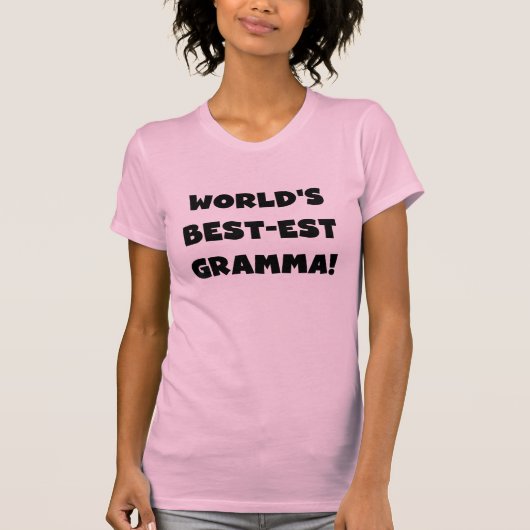 De Zwarte of het Wit van Gramma van het T-shirt (Voorkant)