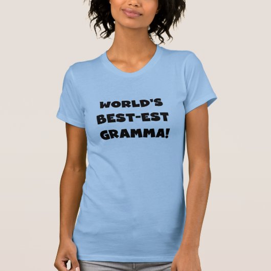 De Zwarte of het Wit van Gramma van het T-shirt (Voorkant)