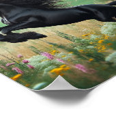 De Zwarte Paard Muurposter Poster (Hoek)