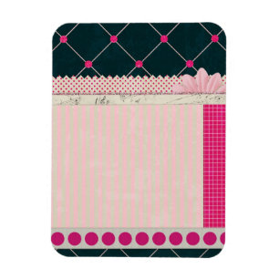 DE ZWARTE PAPER10 GIRLY SCRAPBOOKING DOORBOORT MAGNEET