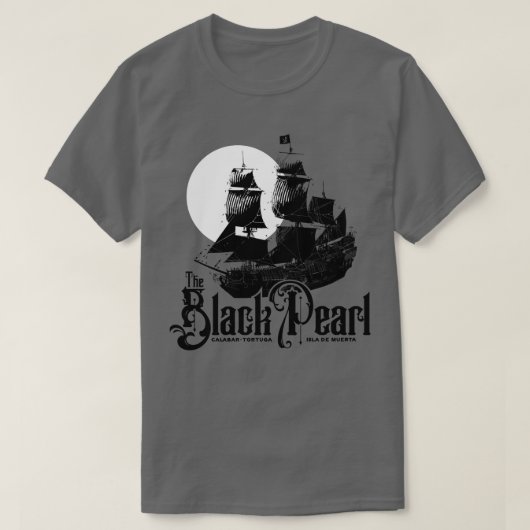 De zwarte parel t-shirt (Design voorkant)