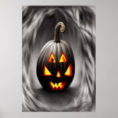 De zwarte pompoen | AI Art Poster (Voorkant)