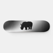 De zwarte Raad van het Schaats van de Rinoceros Skateboard (Horizontaal)
