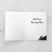 De Zwarte Raaf Halloween Kaarten (Binnen)