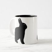 DE ZWARTE RABBIT TWEEKLEURIGE KOFFIEMOK (Voorkant links)
