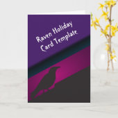 De zwarte Raven Halloween-kaarten Kaart (Gele Bloem)