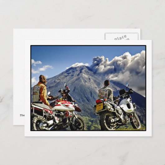 De zwarte reus blaast Briefkaart uit (Voorkant / Achterkant)