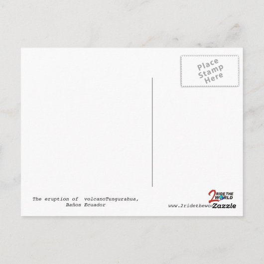 De zwarte reus blaast Briefkaart uit (Achterkant)