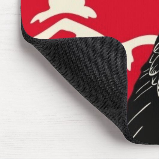 De zwarte rij muismat (Hoek)