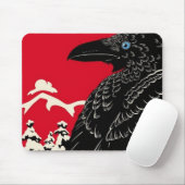 De zwarte rij muismat (Met muis)