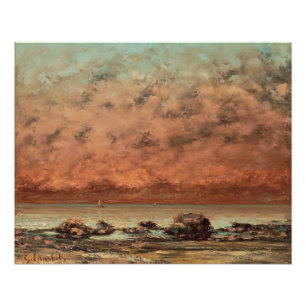 De zwarte Rocks in Trouville, 1865-66 Perfect Poster