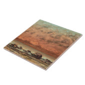 De zwarte Rocks in Trouville, 1865-66 Tegeltje (Zijkant)