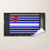 De zwarte royal van SlipperyJoe's Gay Leather Prid Bad Handdoek (Handdoek)