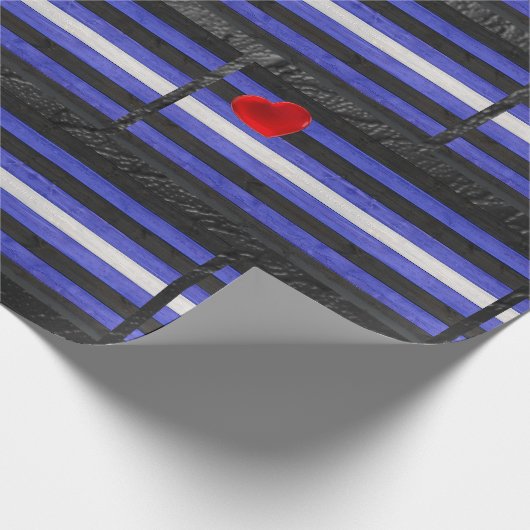 De zwarte royal van SlipperyJoe's Gay Leather Prid Cadeaupapier (Hoek)