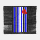 De zwarte royal van SlipperyJoe's Gay Leather Prid Fleece Deken (Voorkant (Horizontaal))