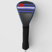 De zwarte royal van SlipperyJoe's Gay Leather Prid Golfheadcover (Voorkant)