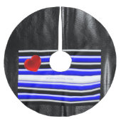 De zwarte royal van SlipperyJoe's Gay Leather Prid Kerstboom Rok (Voorkant)