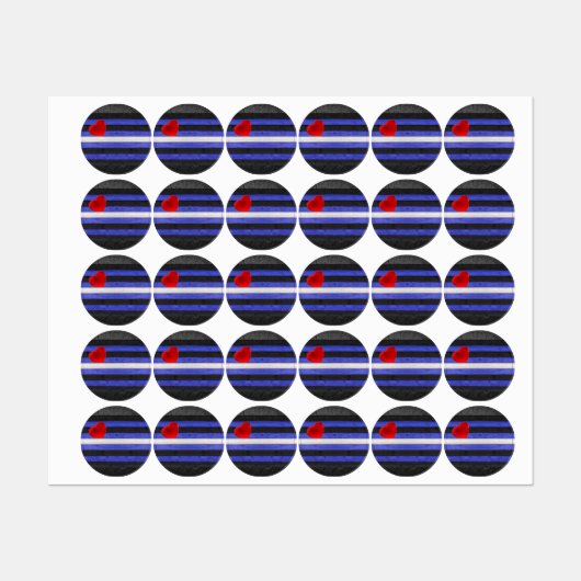 De zwarte royal van SlipperyJoe's Gay Leather Prid Labels (Vel)