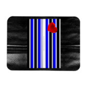 De zwarte royal van SlipperyJoe's Gay Leather Prid Magneet (Horizontaal)