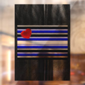 De zwarte royal van SlipperyJoe's Gay Leather Prid Raamsticker (Vel 2)