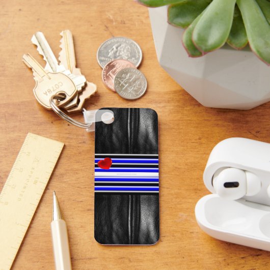 De zwarte royal van SlipperyJoe's Gay Leather Prid Sleutelhanger (Bureau)