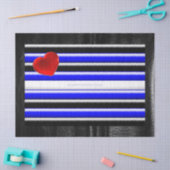 De zwarte royal van SlipperyJoe's Gay Leather Prid Tissuepapier (Craft)