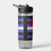 De zwarte royal van SlipperyJoe's Gay Leather Prid Waterfles (Rechts)