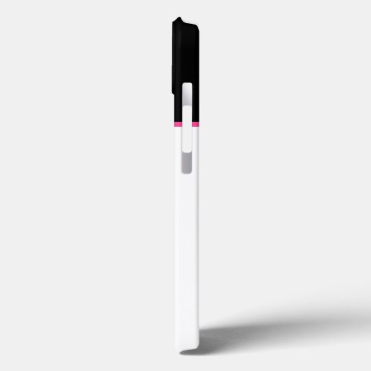 De zwarte roze visachtige tekstnaam Case-Mate iPhone case (Achterkant / Links)