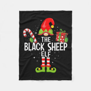 De Zwarte Schaap Elf Familie Kerstmis Pyjama Xmas Fleece Deken