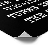 De zwarte schaap van de familie verandert gewoonli poster (Hoek)