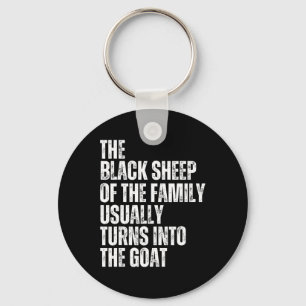 De zwarte schaap van de familie verandert gewoonli sleutelhanger