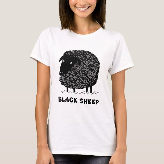 De zwarte schapen | Koelwol — Cartoon T-shirt (Voorkant)