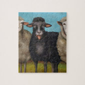 De zwarte schapen legpuzzel (Verticaal)
