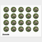 De zwarte schapen ronde sticker (Vel)